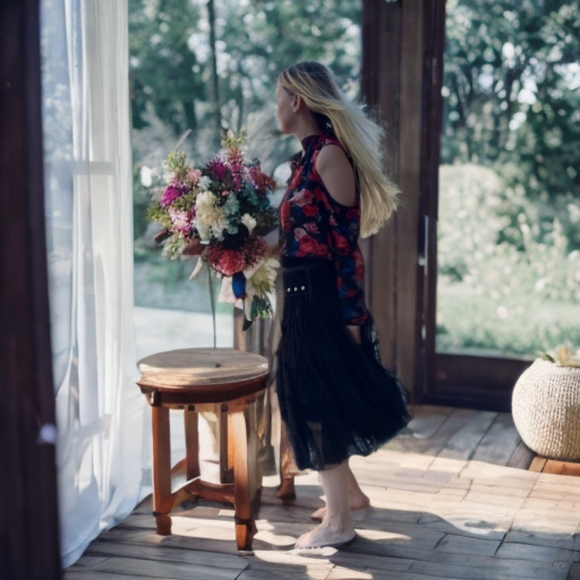Black tulle skirt SMALL - Picture 3 of 8